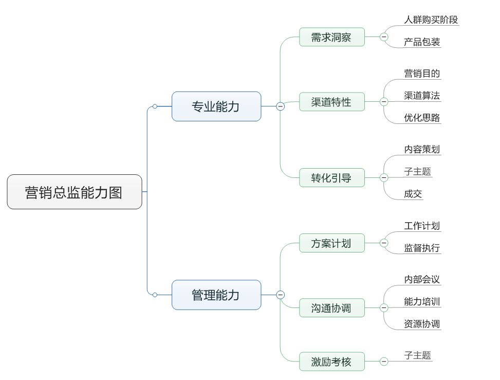 营销总监能力图