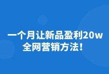 一个月的时间，让新产品盈利20w的网络营销方法!-赵阳SEM博客